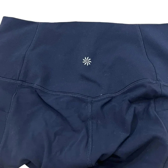 Athleta Navy Salutation Stash Pocket II Capri Leggings S - Picture 5 of 5